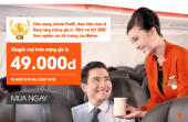 Jetstar khuyến mãi toàn mạng bay giá vé chỉ từ 49.000 đ