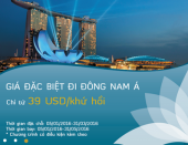Vietnamairline - Giá đặc biệt hành trình từ Hà Nội/ Tp. Hồ Chí Minh đi Đông Nam Á